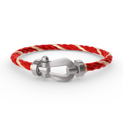Pomuse FORCE LARGE HORSESHOE NO DIAMOND BRACELET SILVER