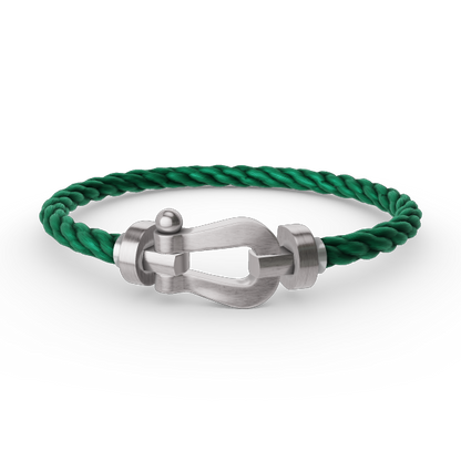 Pomuse FORCE LARGE HORSESHOE NO DIAMOND BRACELET SILVER
