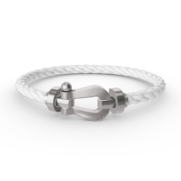 Pomuse FORCE LARGE HORSESHOE NO DIAMOND BRACELET SILVER