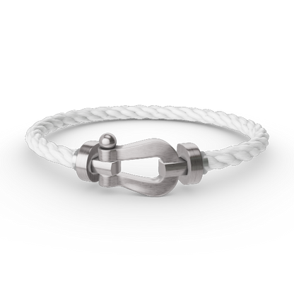 Pomuse FORCE LARGE HORSESHOE NO DIAMOND BRACELET SILVER