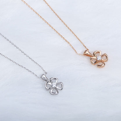Pomuse FIOREVER NECKLACE DIAMOND CENTER