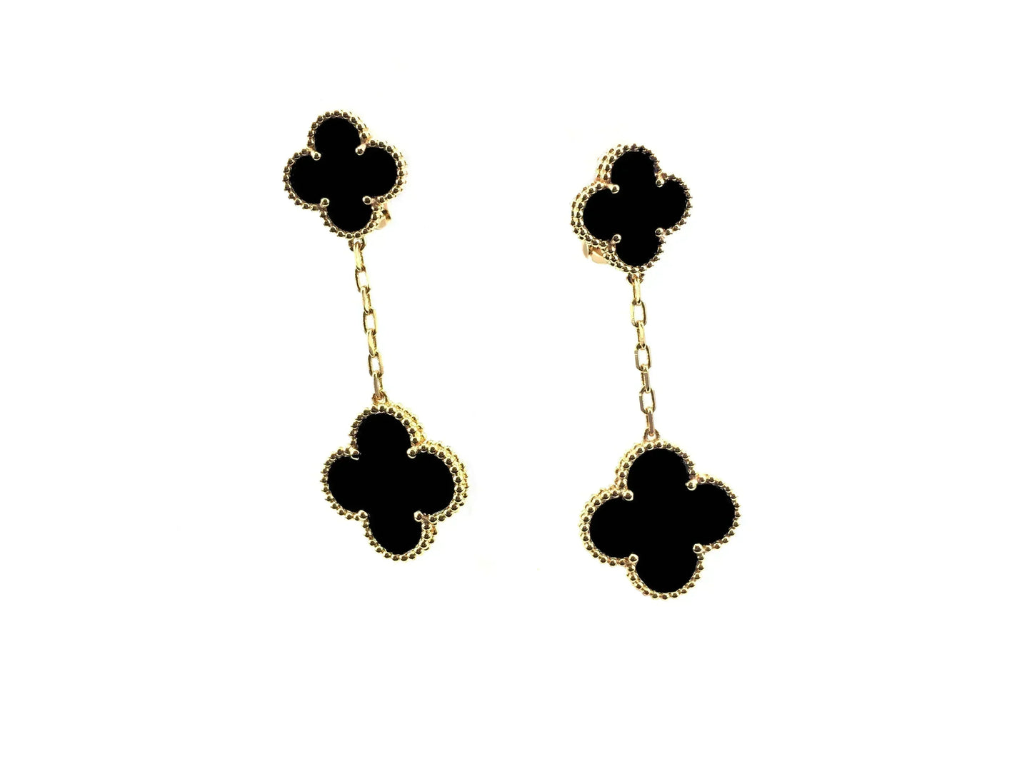 Pomuse CLOVER 2 MOTIFS  EARRINGS (MULTIPLE CHOICESC