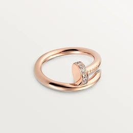 Pomuse JUSTE RING 2.65MM PINK GOLD DIAMOND