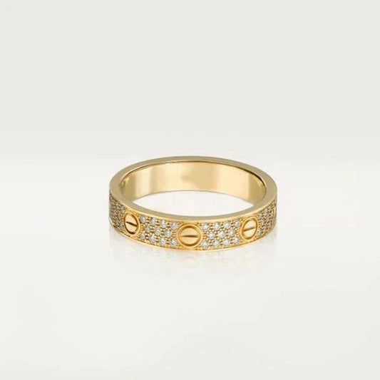 Pomuse LOVE RING 3.6MM DIAMOND PAVED