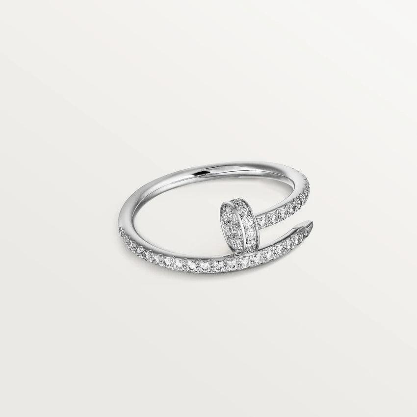 Pomuse JUSTE RING 1.8MM SILVER DIAMONDS