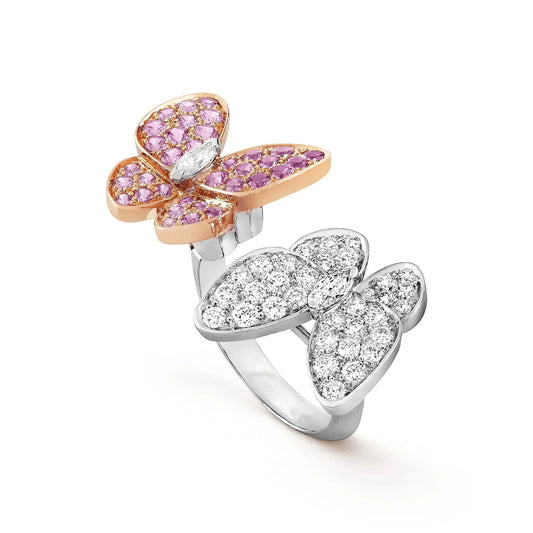 Pomuse TWIN BUTTERFLY DIAMOND RING