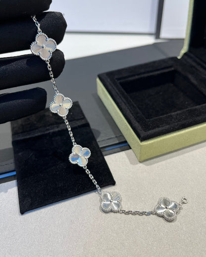Pomuse CLOVER SILVER 5 MOTIFS BRACELET