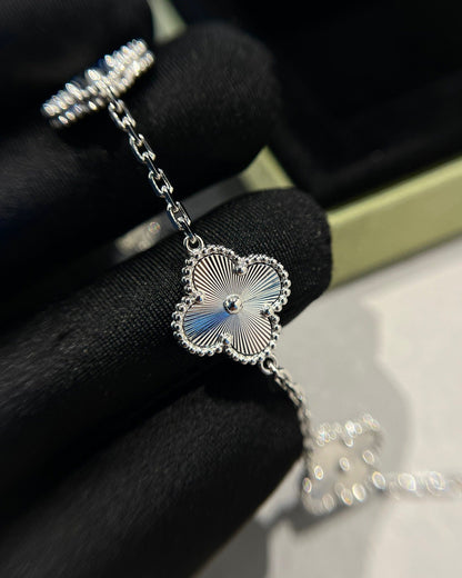 Pomuse CLOVER SILVER 5 MOTIFS BRACELET