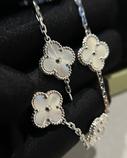 Pomuse CLOVER SILVER 5 MOTIFS BRACELET