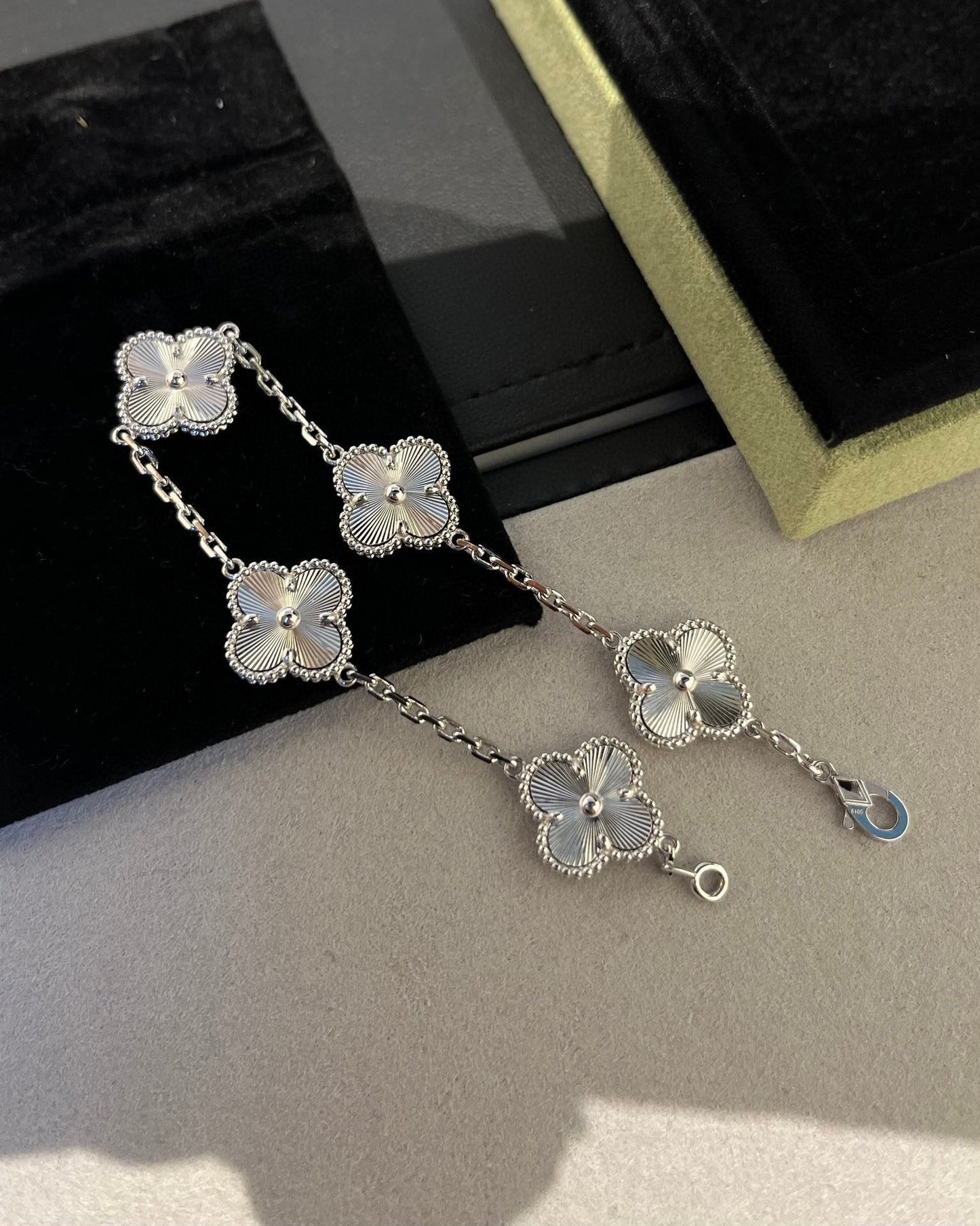 Pomuse CLOVER SILVER 5 MOTIFS BRACELET