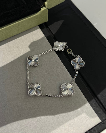 Pomuse CLOVER SILVER 5 MOTIFS BRACELET