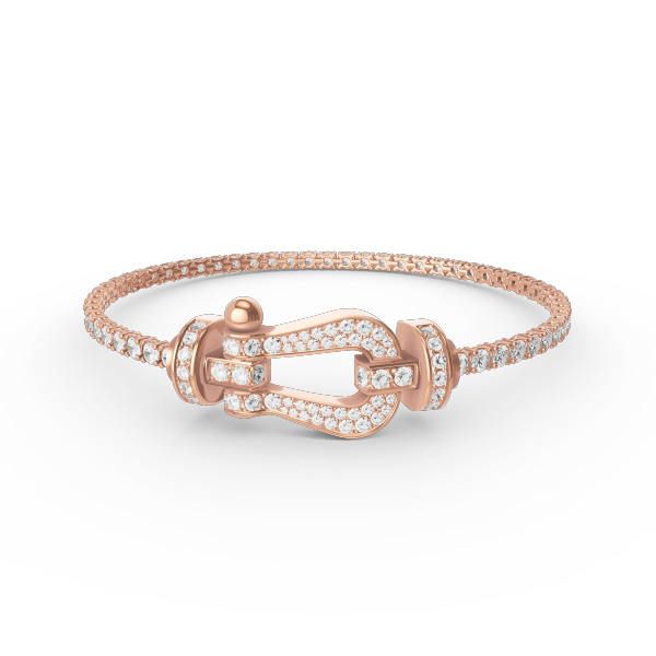Pomuse FORCE  LARGE HORSESHOE FULL DIAMOND TENNIS BRACELET