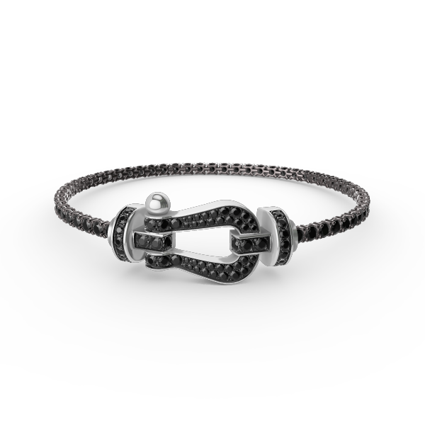 Pomuse FORCE  LARGE HORSESHOE FULL DIAMOND TENNIS BRACELET